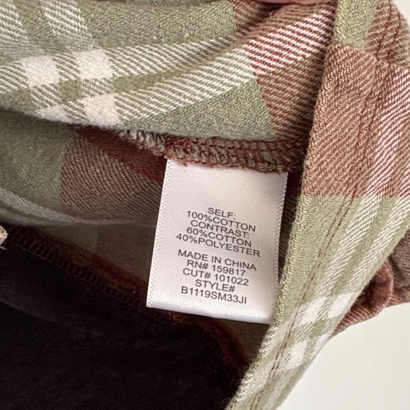 Altar’d State Giddy Up Buttercup Green Plaid Button Up S - Picture 5 of 6